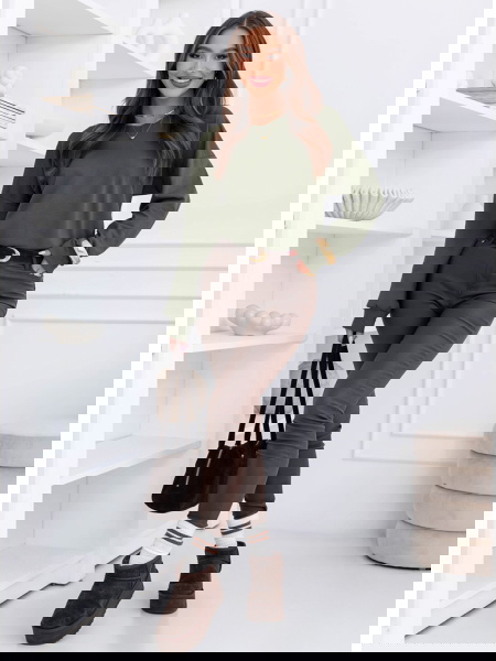 Bluza oversize z dekoltem w...