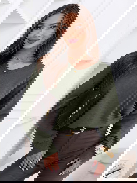 Bluza oversize z dekoltem w... 2