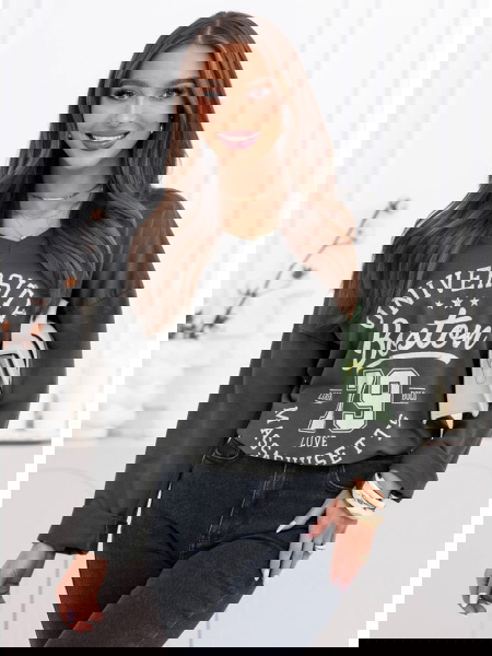 Grafitowa bluzka z...