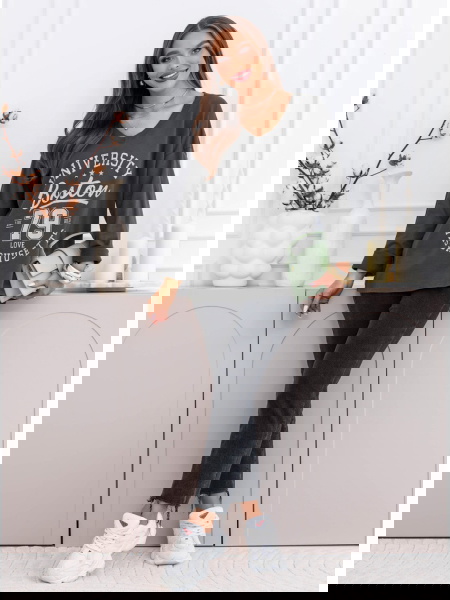 Grafitowa bluzka z... 2