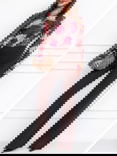 Czekoladowe spodnie z... 2