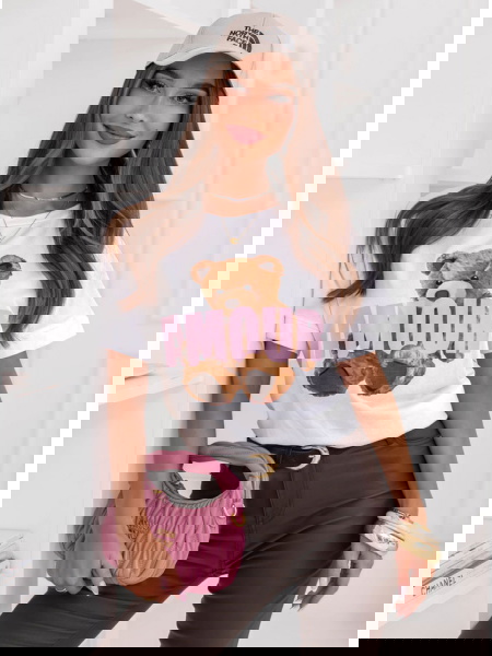 Biała bluzka z ozdobnym... 2