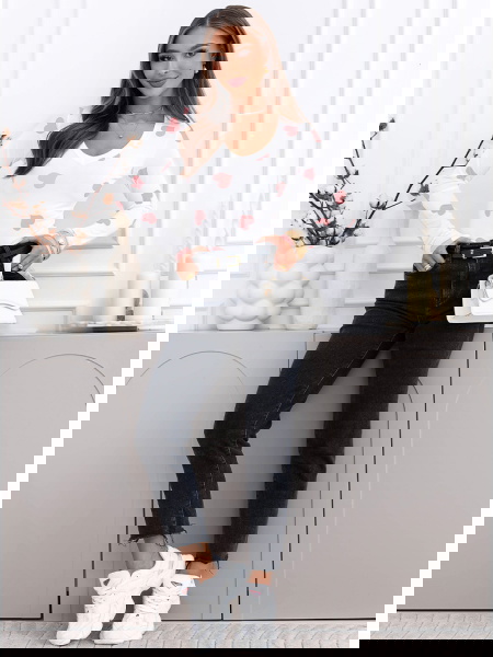 Brzoskwiniowa bluzka w... 2