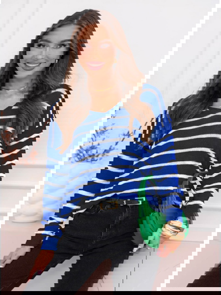 Chabrowy sweter w paski Mahane 2