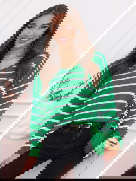 Sweter w paski Mahane -...