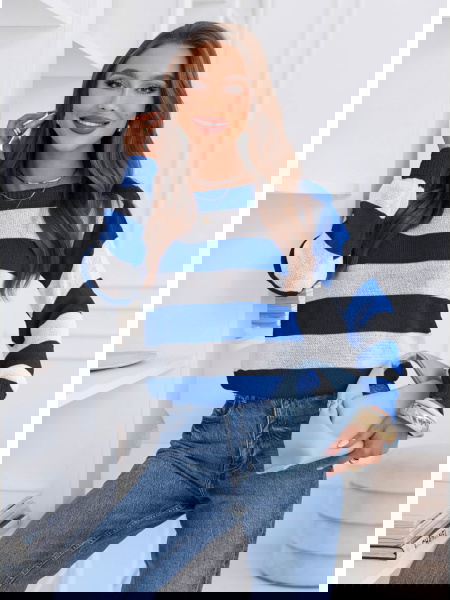 Chabrowy sweter w paski... 2