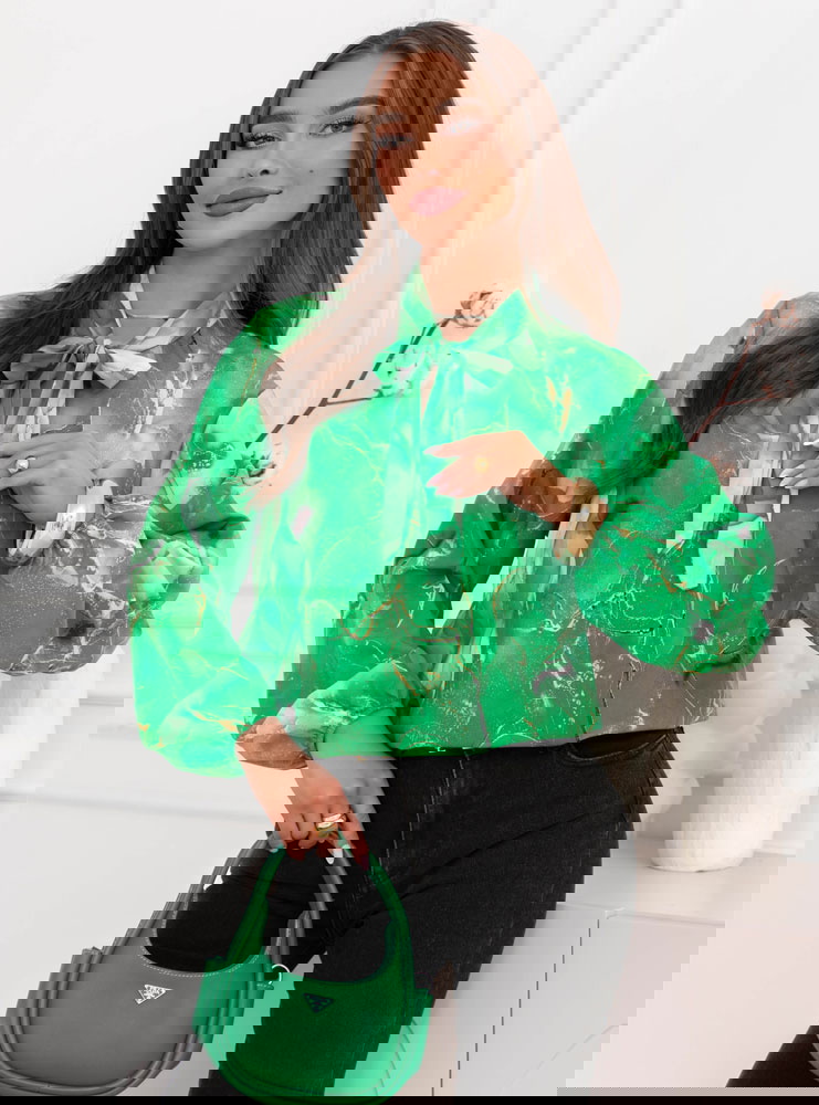 Koszula z wiązaniem Lauralyn -...