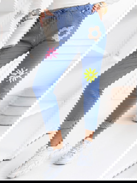 Niebieskie spodnie z...