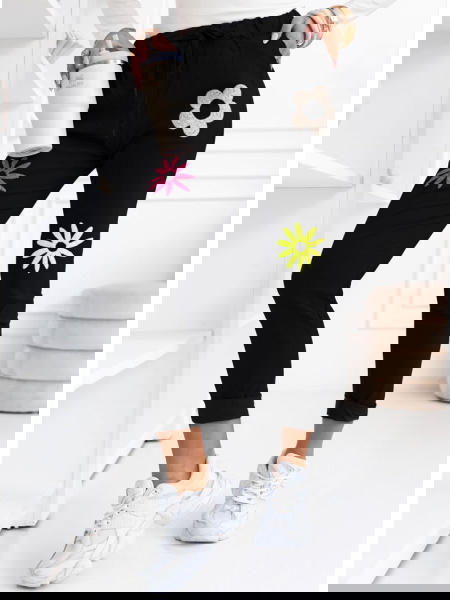 Czarne spodnie z ozdobnymi... 2