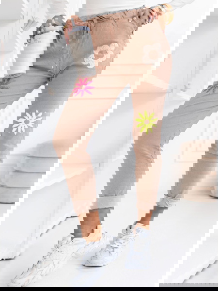 Beżowe spodnie z ozdobnymi... 2