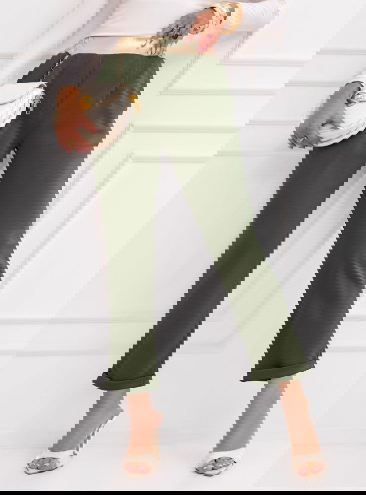 Spodnie z gumką w pasie Mckaylaa - khaki