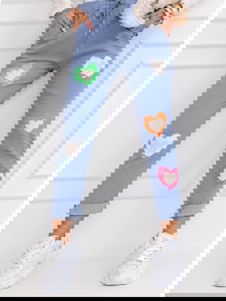 Niebieskie spodnie z...