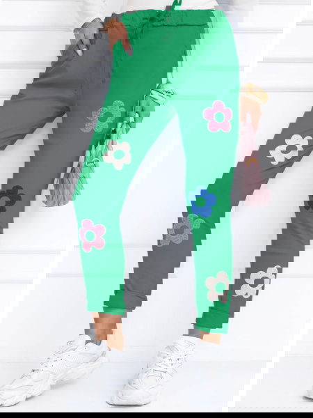 Zielone spodnie z ozdobnymi... 2