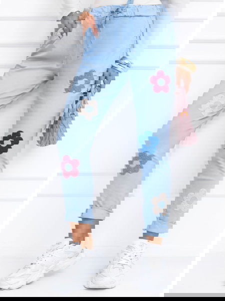 Błękitne spodnie z... 2