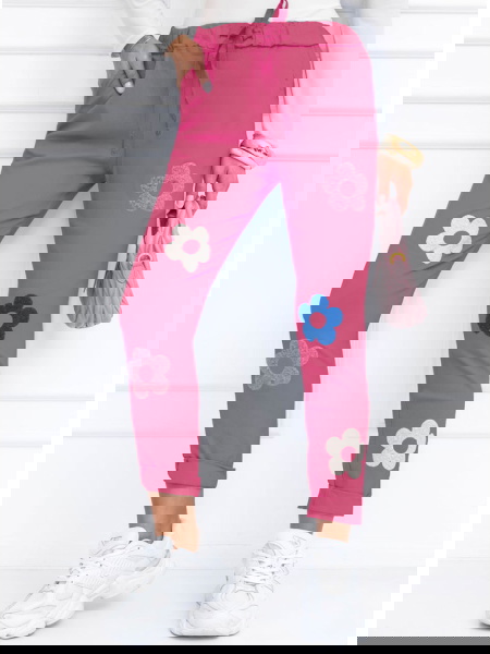 Różowe spodnie z ozdobnymi... 2