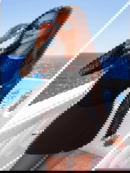 2 w 1 - Czarna koronkowa...