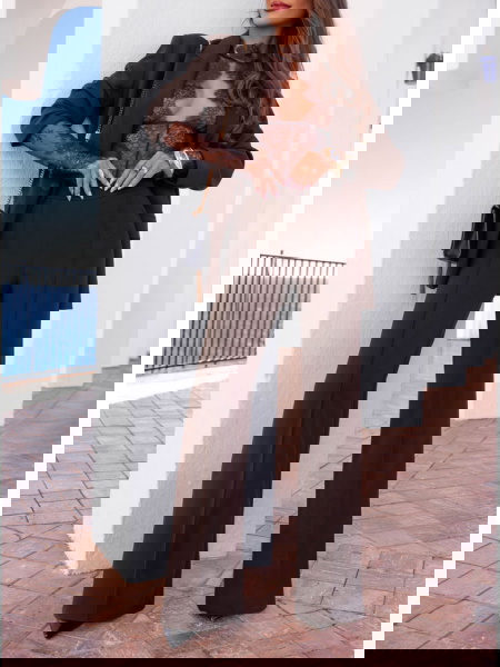 Czekoladowe spodnie z... 2