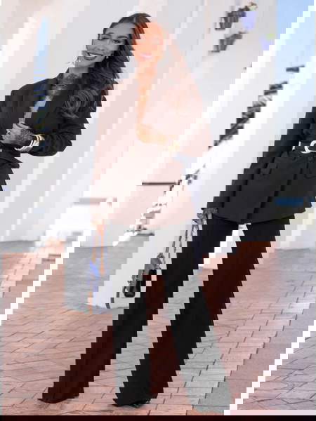 Czarne spodnie z... 2