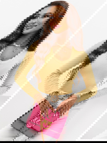 Prążkowana bluzka z...