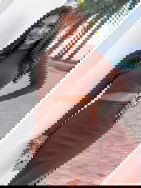 Prążkowany komplet...