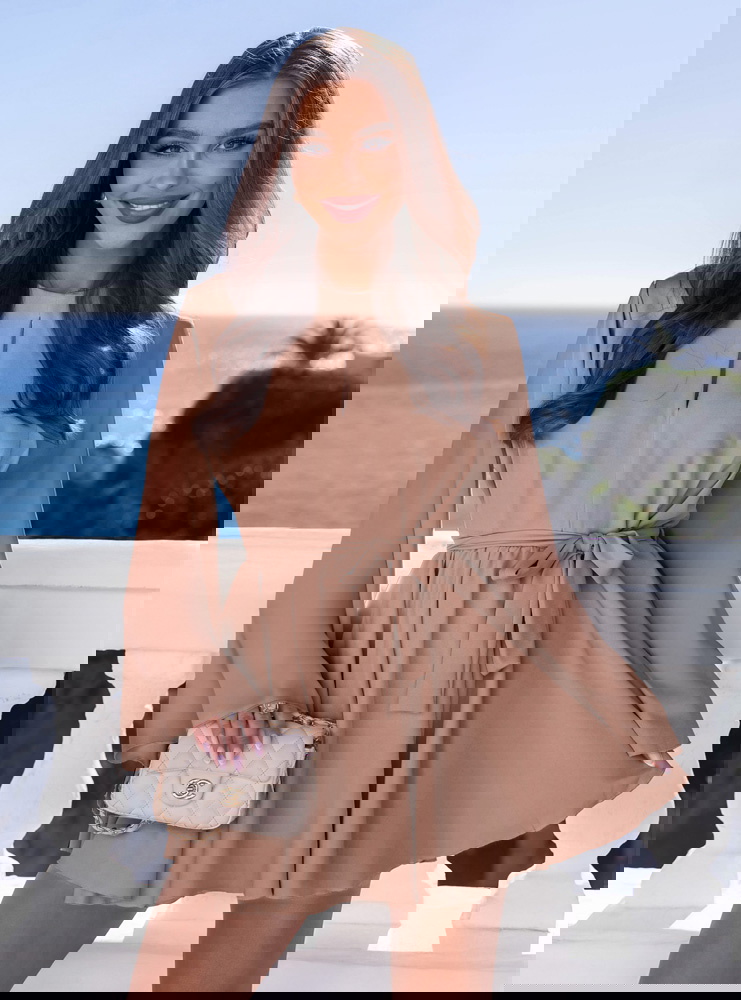 Kombinezon jak sukienka wiązany w...