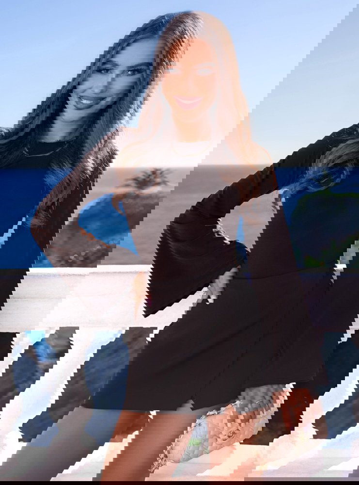 Czekoladowa bluzka z szerokimi...