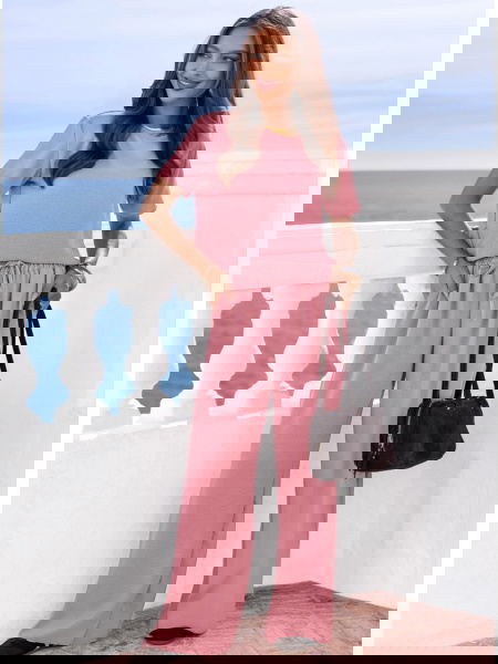 Komplet bluzka z krótkim... 2