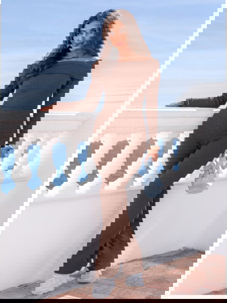 Prążkowany komplet bluzka... 2