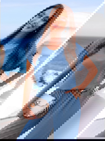 Komplet bluzka z krótkim...