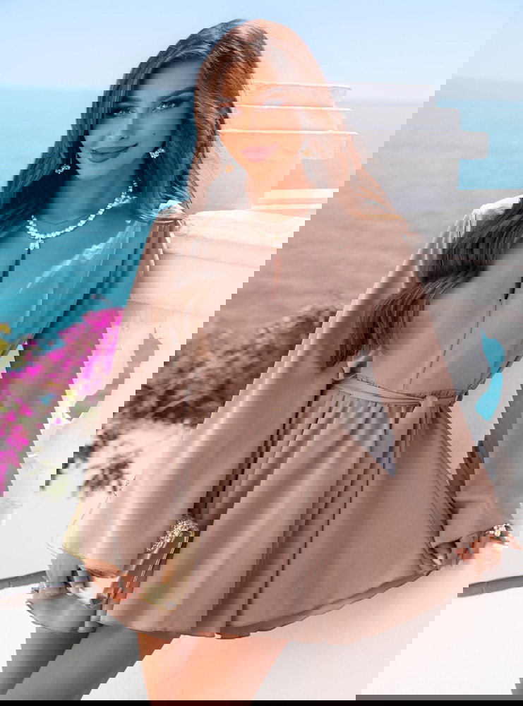 Kombinezon jak sukienka wiązany w...