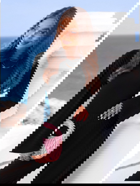 Czarny komplet szerokie...