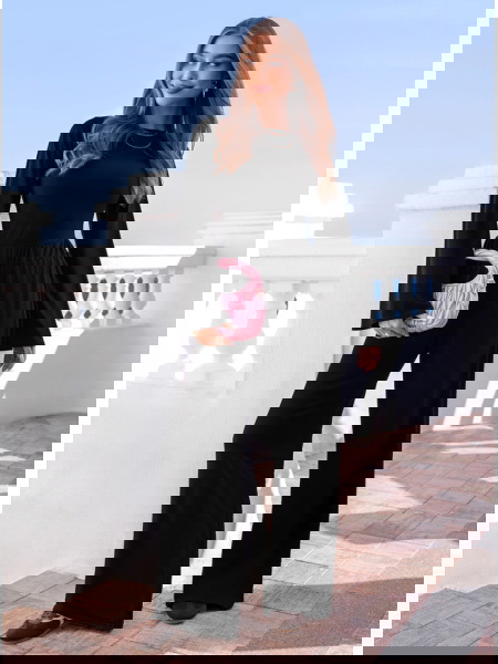 Czarny komplet szerokie... 2