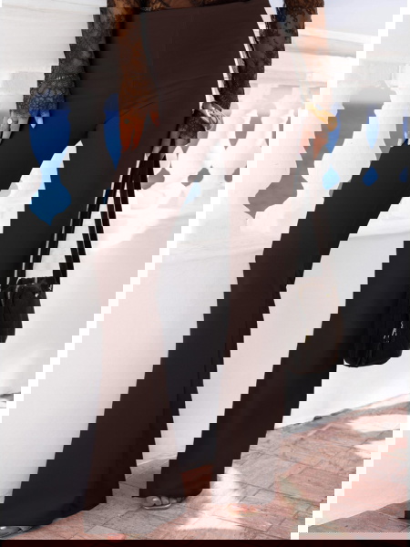 Czekoladowe spodnie z... 2