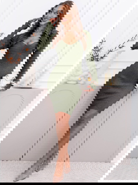 Prążkowana sukienka Lozzia... 2