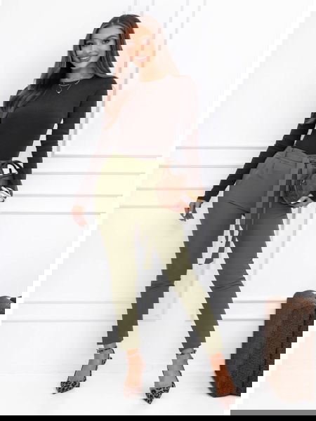 Spodnie z paskiem Amparol -...