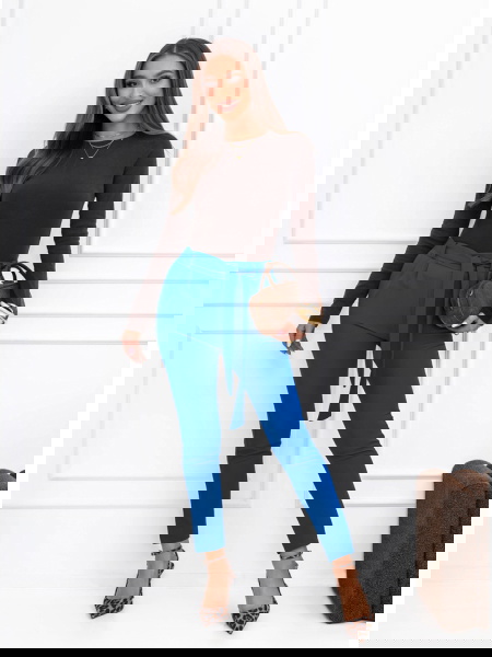 Chabrowe spodnie z paskiem... 2