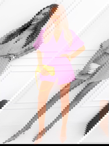 Liliowy muślinowy...