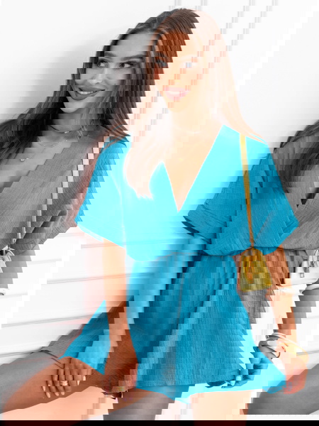 Niebieski muślinowy... 2