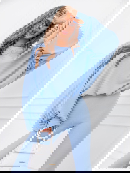 Błękitny komplet bluzka i... 2