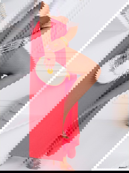 Koralowe spodnie z... 2