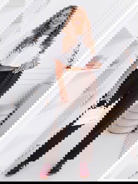 Czekoladowe spodnie z...