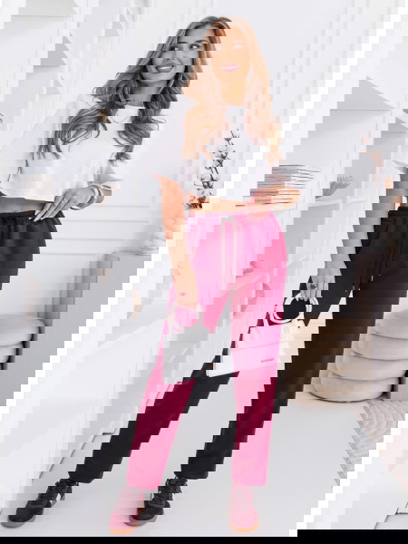 Bordowe spodnie z... 2