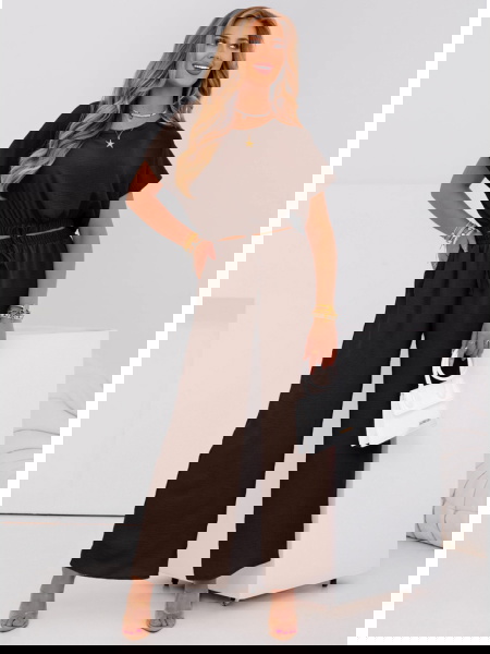 Czekoladowy komplet bluzka... 2