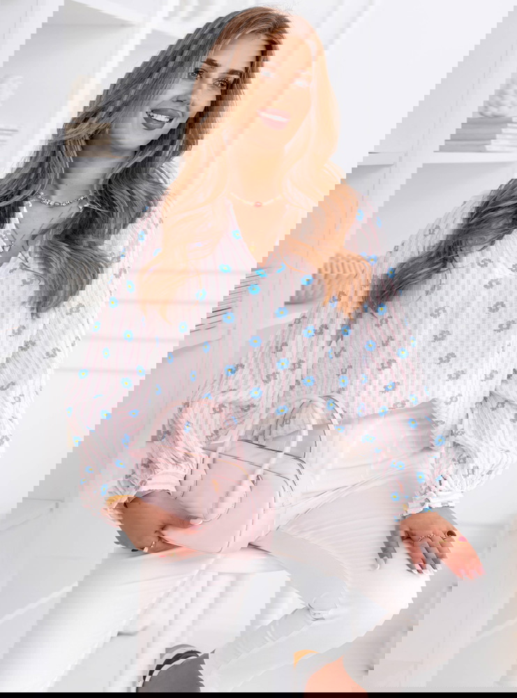 Muślinowa koszula w paski Aubrianne -...