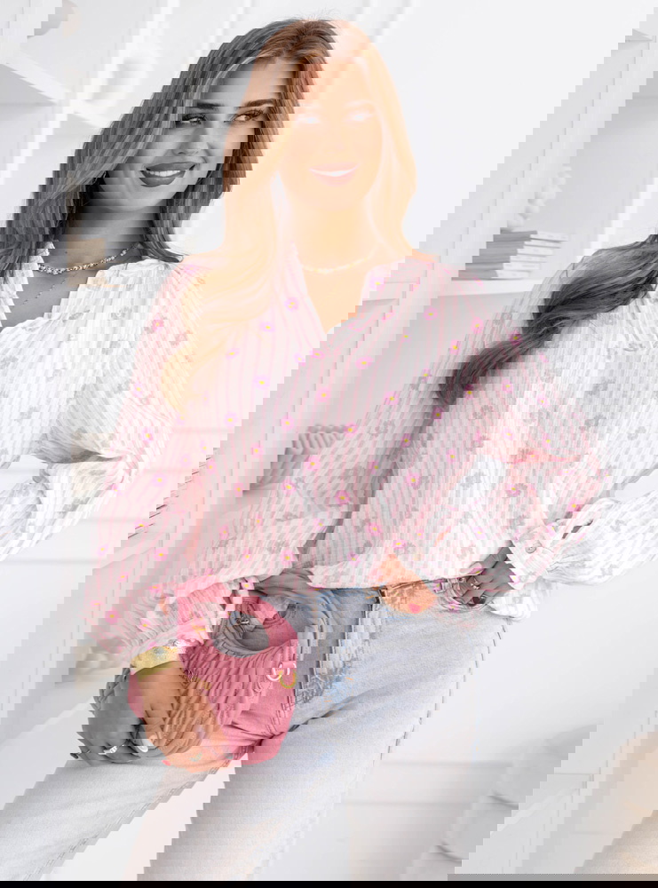 Muślinowa koszula w paski Aubrianne -...