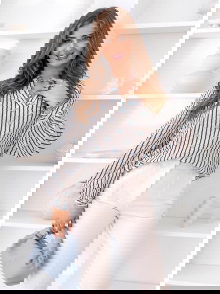 Muślinowa koszula w paski... 2