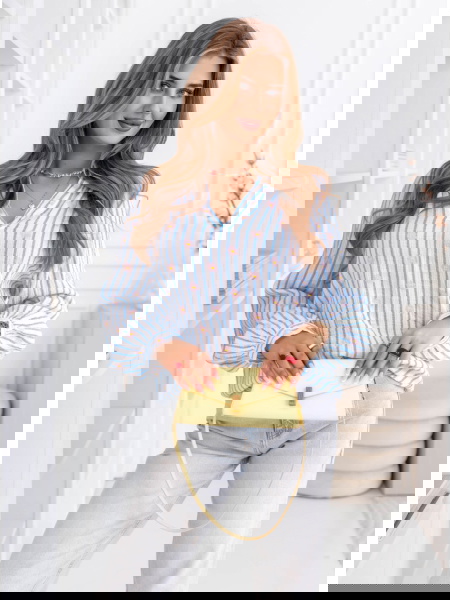 Muślinowa koszula w paski...