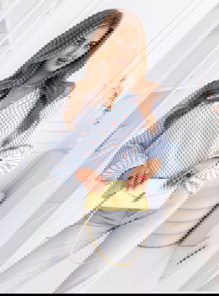 Muślinowa koszula w paski Aubrianne -...