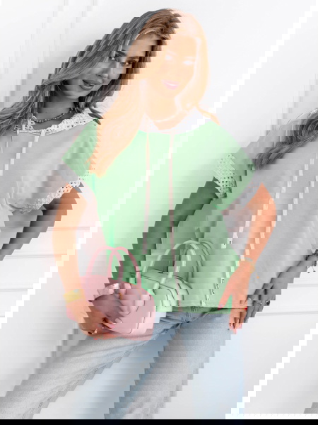 Miętowa bluzka z kapturem... 2