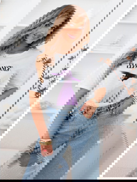 Koszulka z pudrowym...